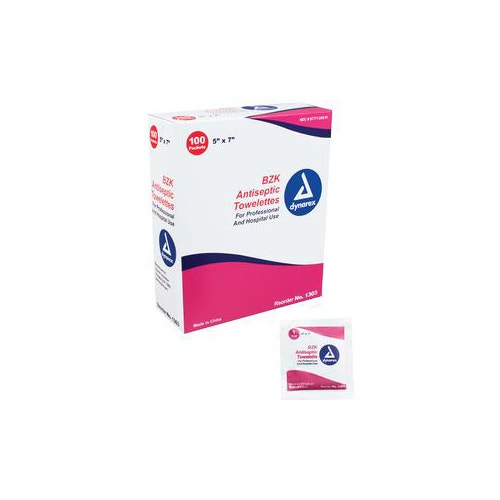 Benzalkonium Chloride Wipes (100pk)