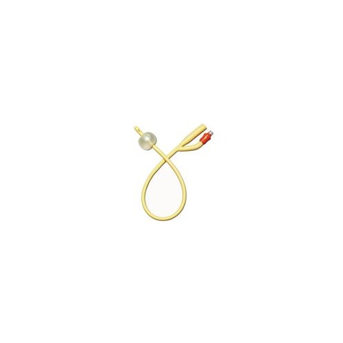 Amsino AMSure® Silicone coated 2-Way Foley Catheter, 5cc Balloon Capacity, 12Fr