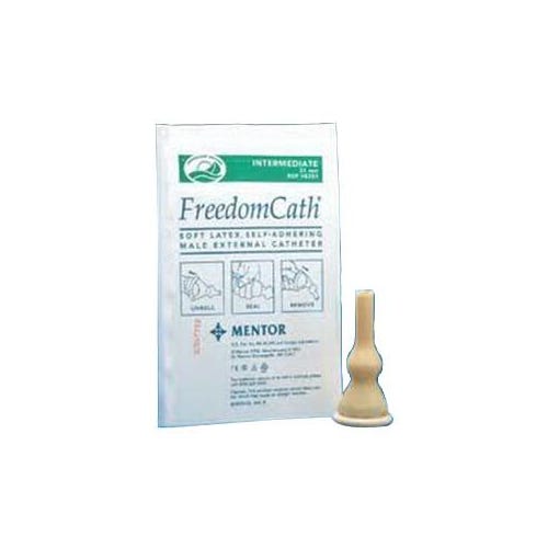 Freedom Cath Latex Self-Adhering Male External Catheter, Medium, 28 mm