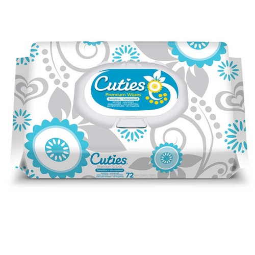 Cuties Quilted Baby Wipes – Sensitive / Unscented