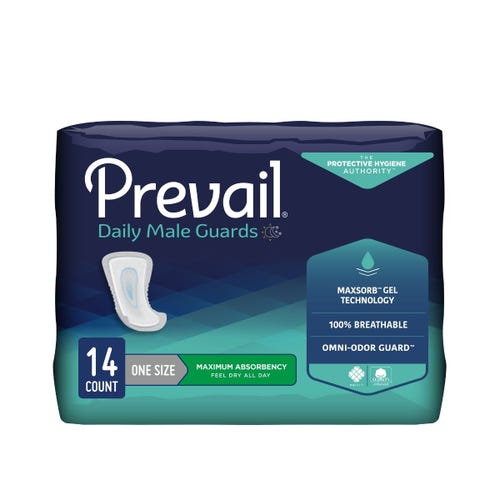 Prevail Daily Male Guards - Maximum Absorbency