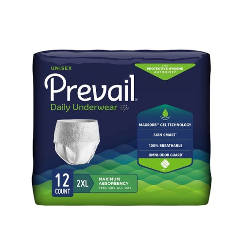 Prevail Daily Underwear - Maximum Absorbency - 2XL