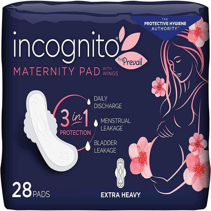 Prevail Incognito 3-in-1 Maternity Pads