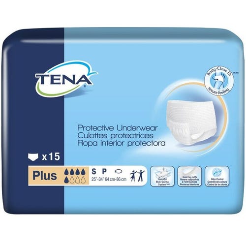 TENA Plus Pull-On Protective Underwear-Small